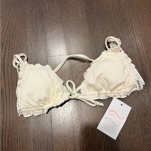 Dippin' Daisy's Cream Bikini Top